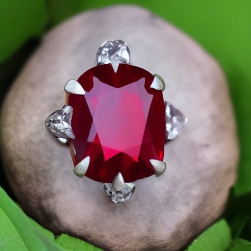 red precious gem