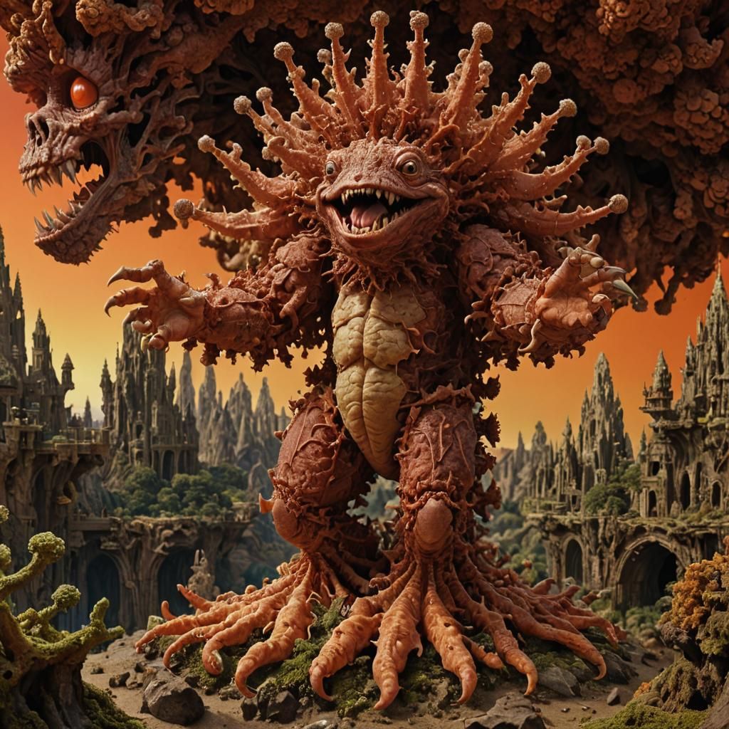 Yersinia Pestis as Mandelbulb Madness Portrait