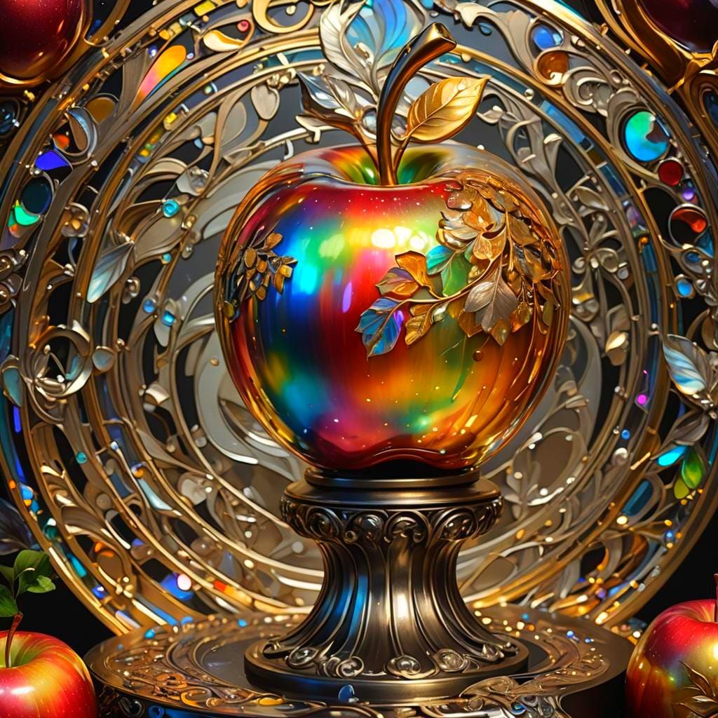 Ethereal Enchanted Apple Concept Art