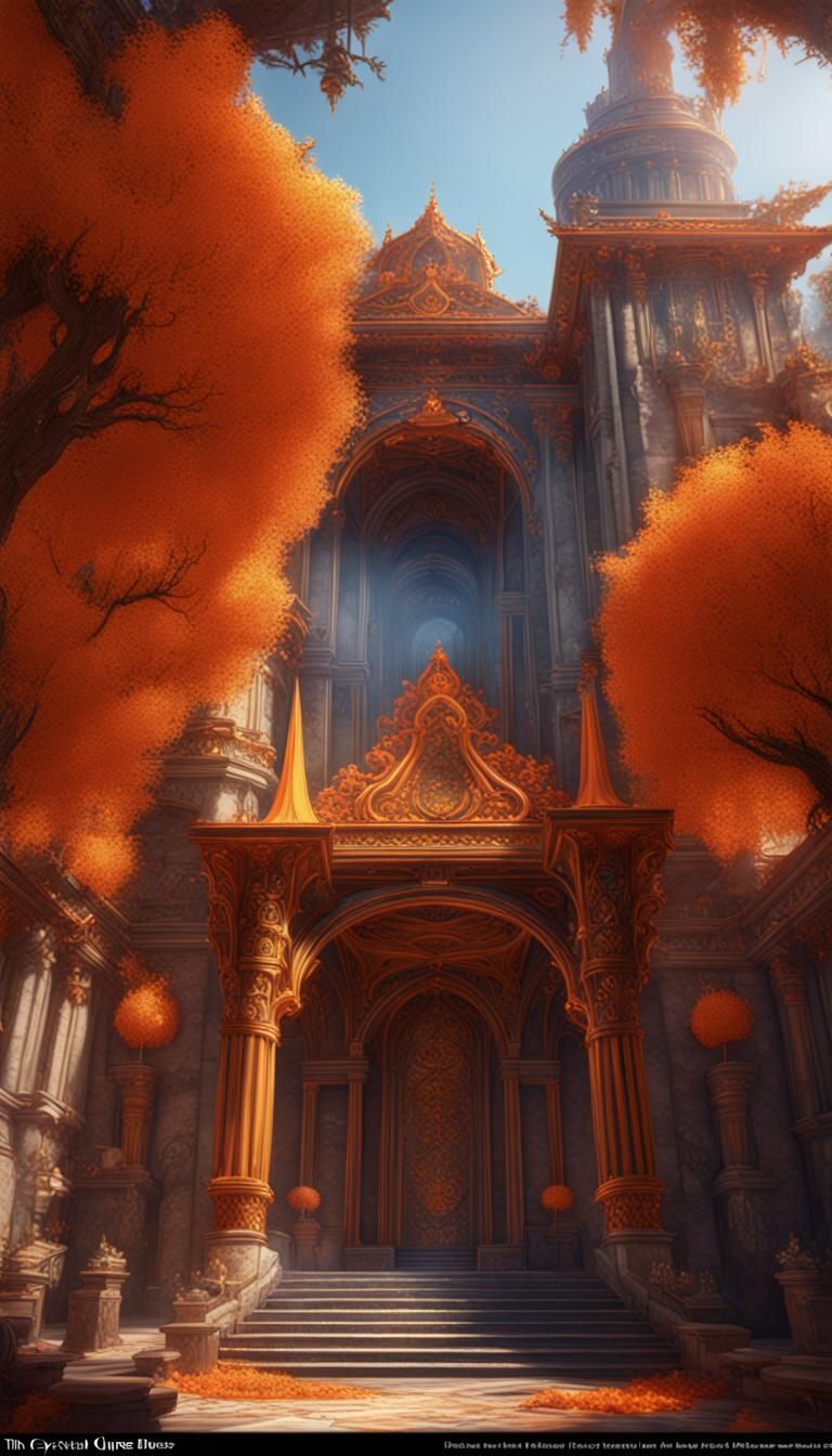 Crystal Queen's Monastery Palace: Fantasy Concept Art