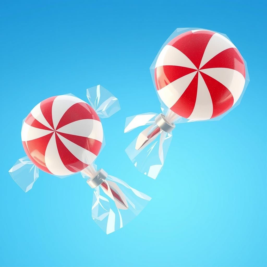 Surreal Candy Landscapes in Vibrant 3D Anime Style