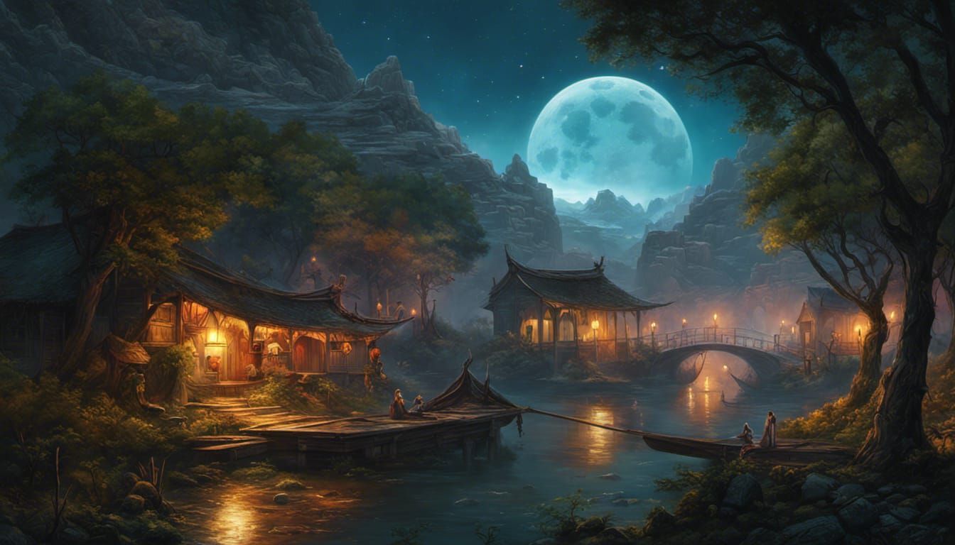 Dramatic Lightning Storm in Hyperdetailed Fantasy Art