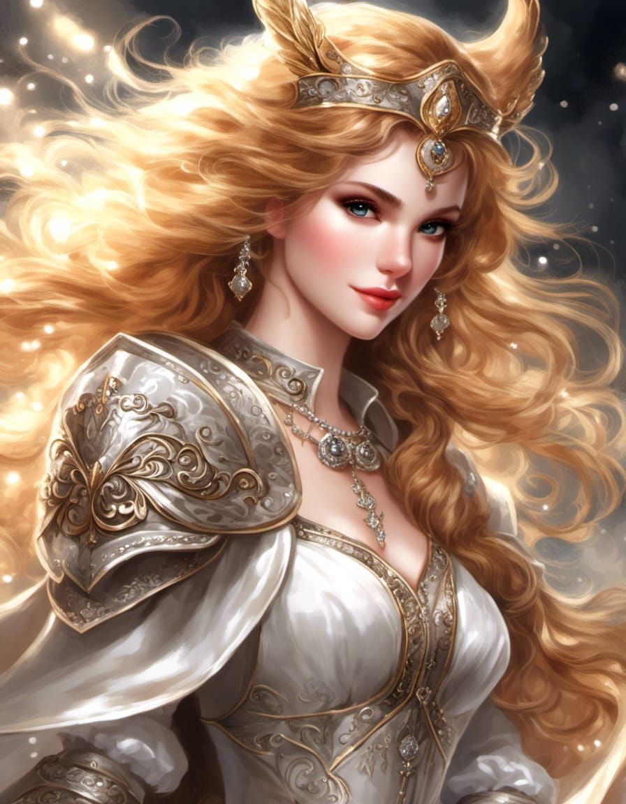 Hyperrealistic Maid Illustration in Luis Royo Style