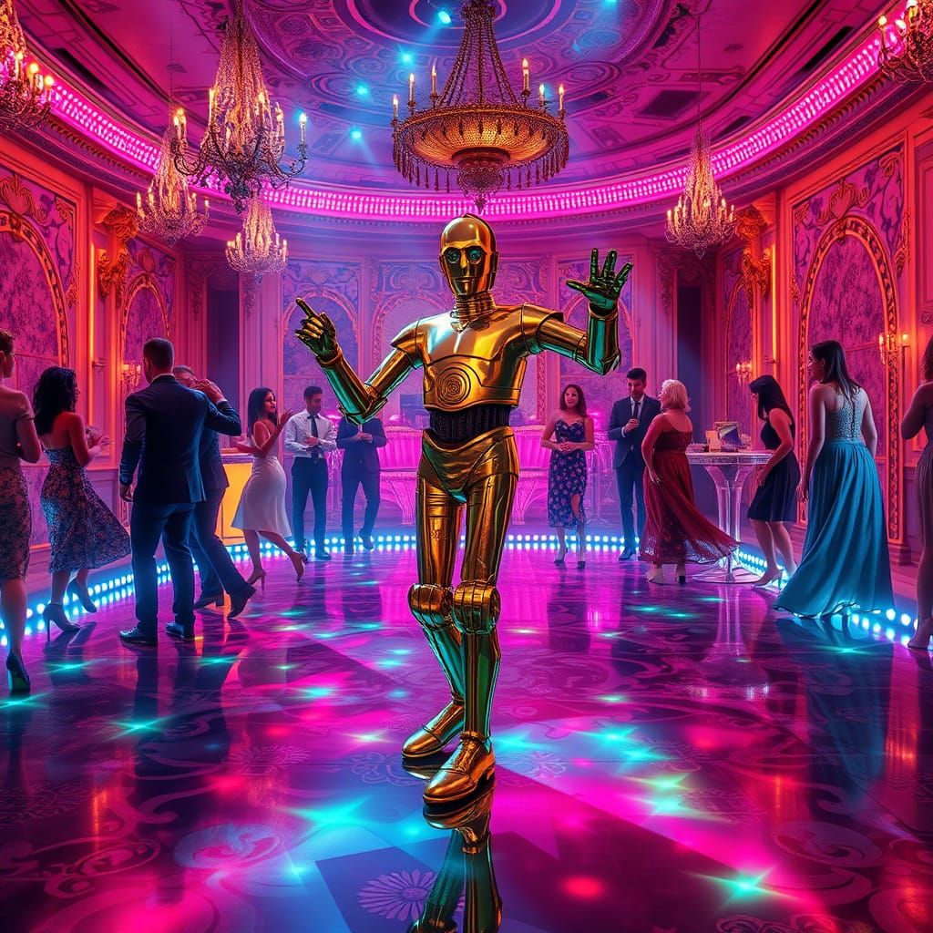  C3PO on the disco Floor