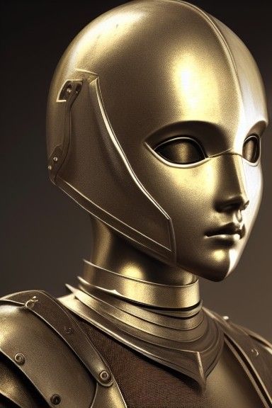 Beautiful Medieval Female Warrior in Armor, Photorealistic