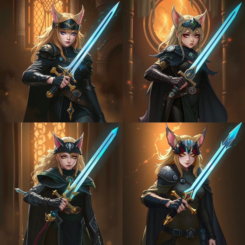 Gothic Female Thundercat Wields the Sword of Omens