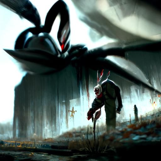 Sinister Bugs Bunny Artwork