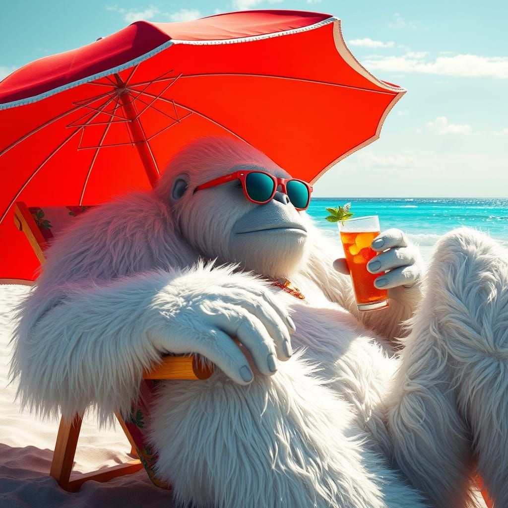 Surreal Beach Getaway for a Mythical Yeti