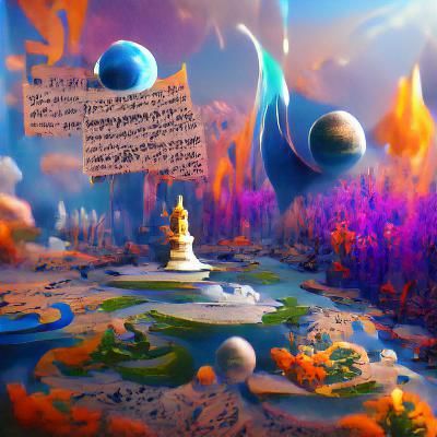 Fantastical Song with Five Names: Matte Painting