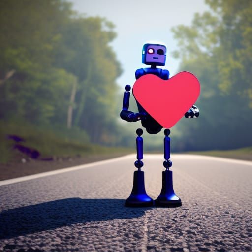 Sad Robot's Plea for Peace: Sci-Fi 8K Render