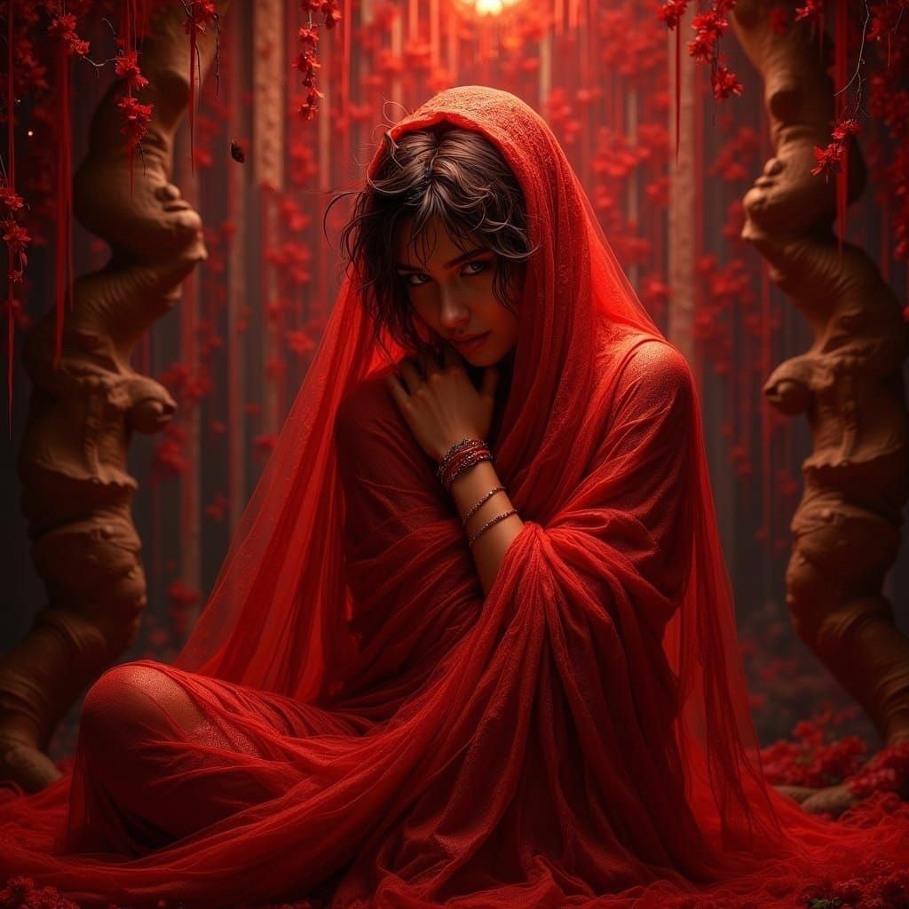 Wrapped in Red: A Digital Art Mystery
