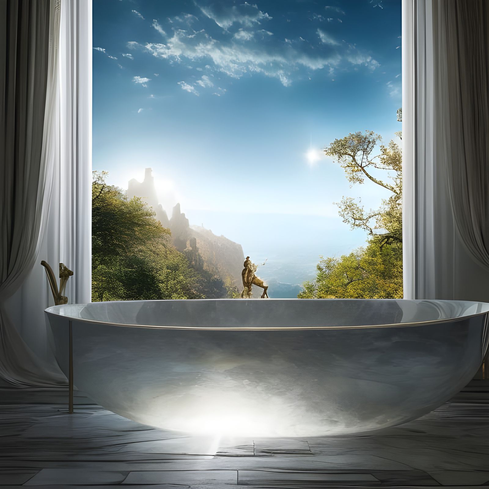 Glass Marbles in Crystal Bowl: Photorealistic Lighting