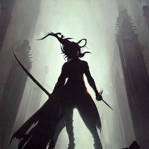 Sinister Demon in Dark Fantasy Style
