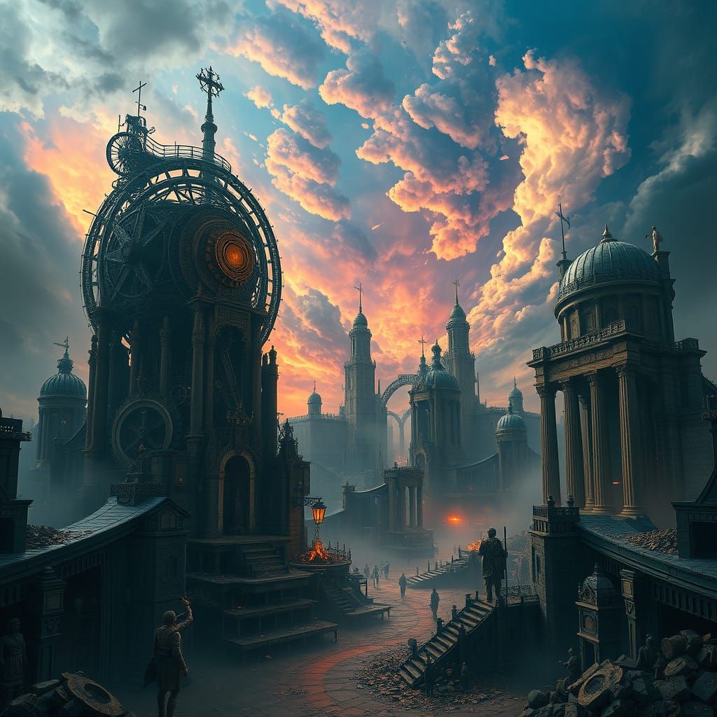 Surreal World of Clockwork and Ruins