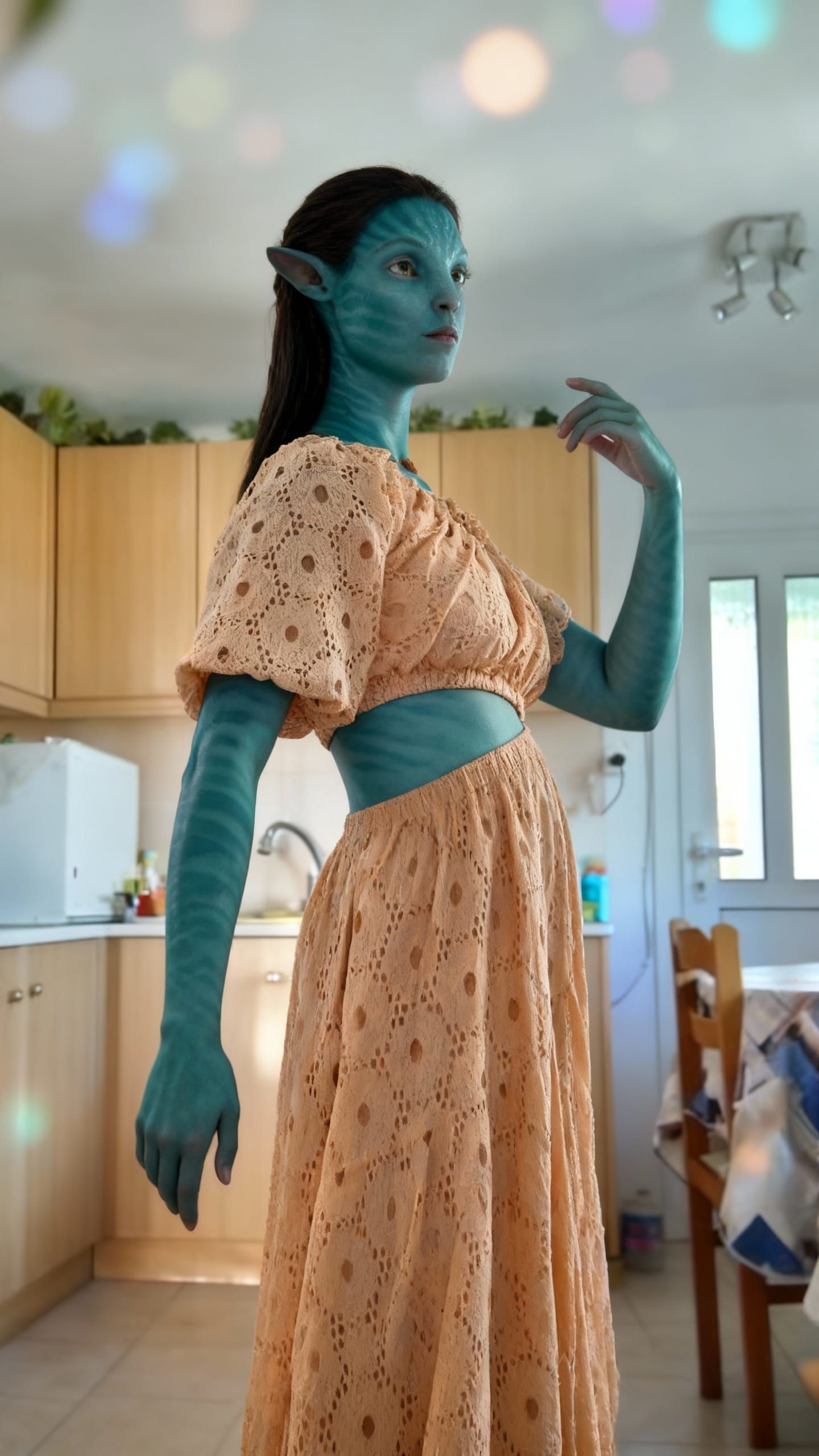 Photorealistic Female Na'vi Portrait in Natural Light