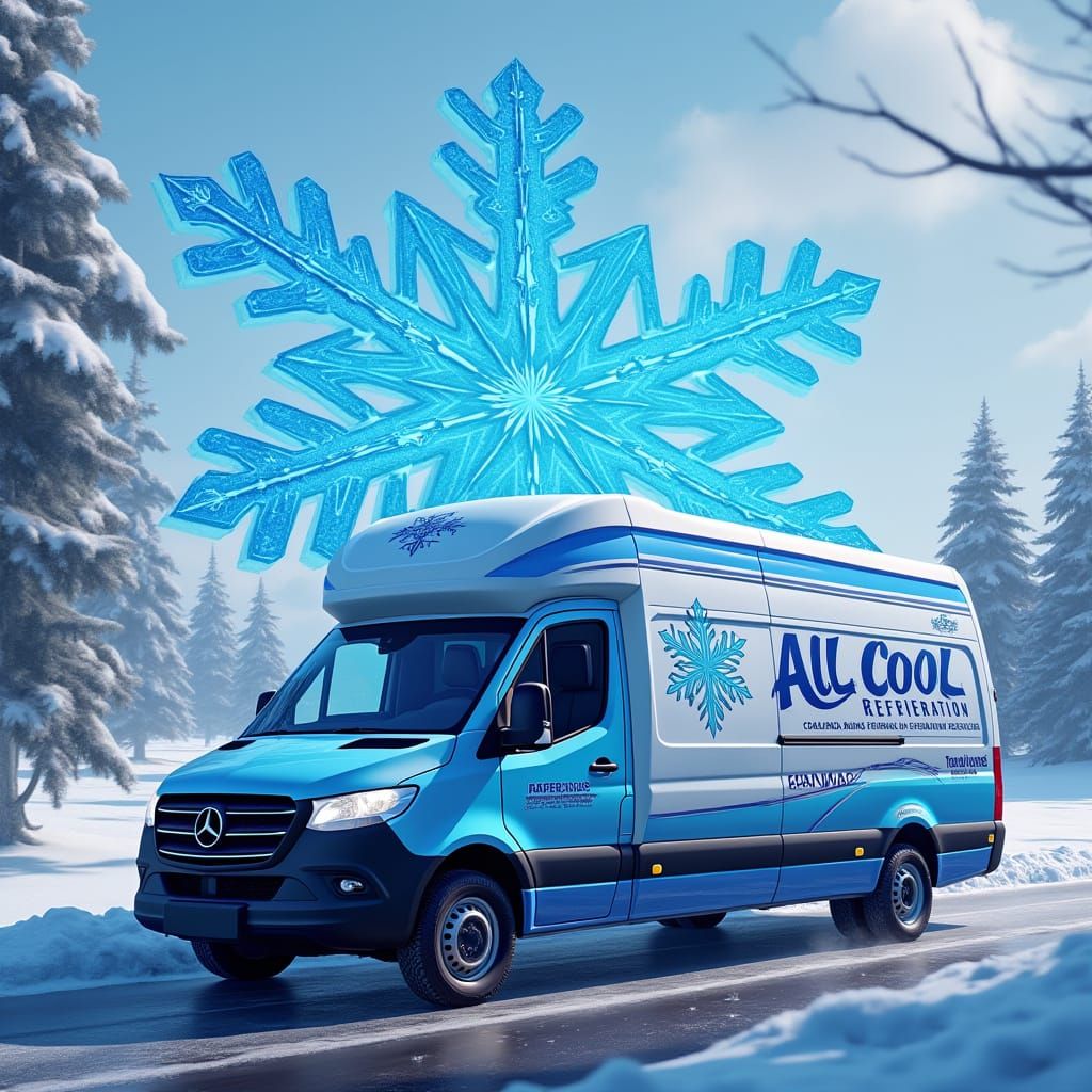 Rangers Blue Refrigeration Van in Fantasy Matte Painting