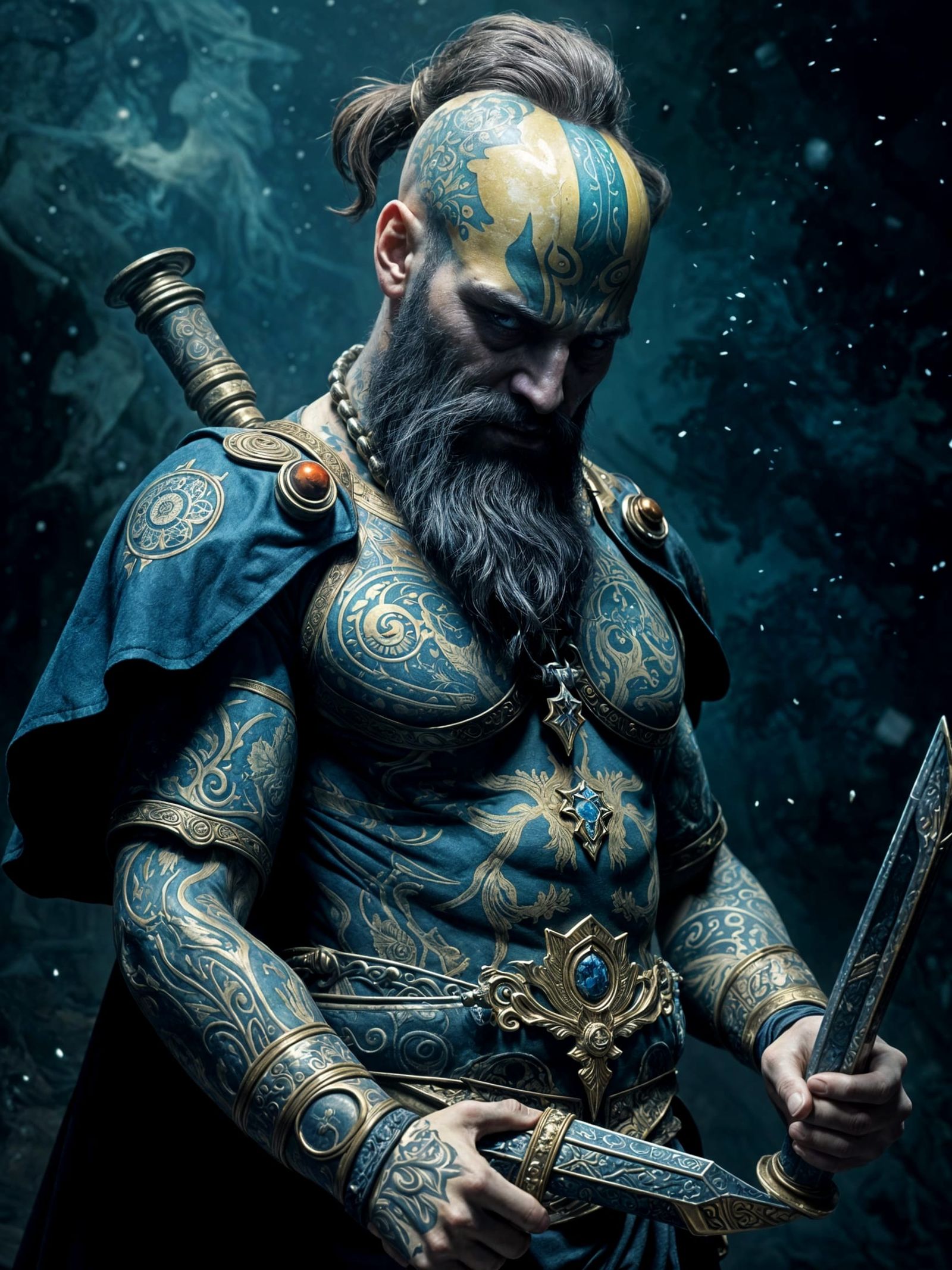 Dark Fantasy Masterpiece: Kratos in Imperial Splendor