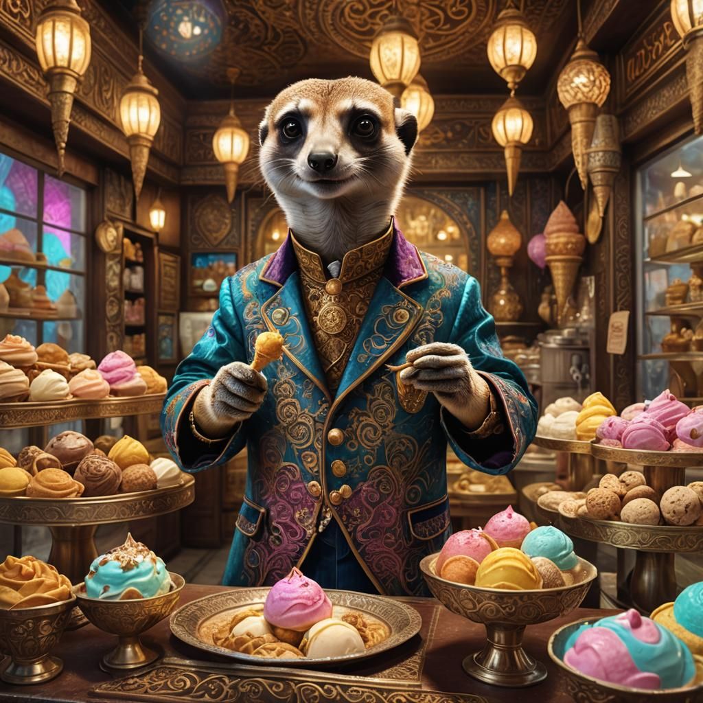Meerkat Ice Cream Vendor in Turkish Shop