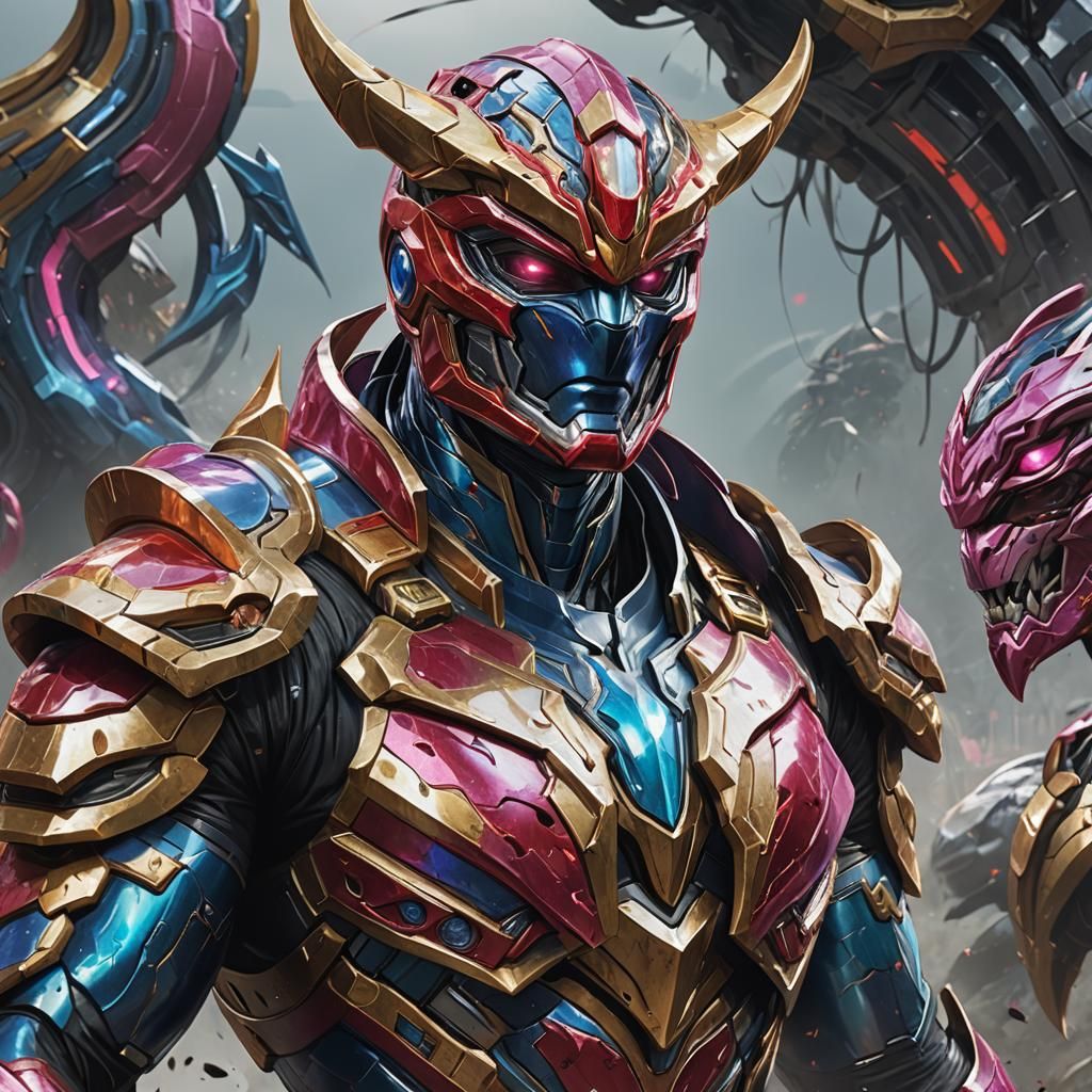 Hyperdetailed Behemoth Power Ranger Portrait