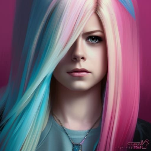 Avril Lavigne as Barbie: Hyperdetailed Portrait
