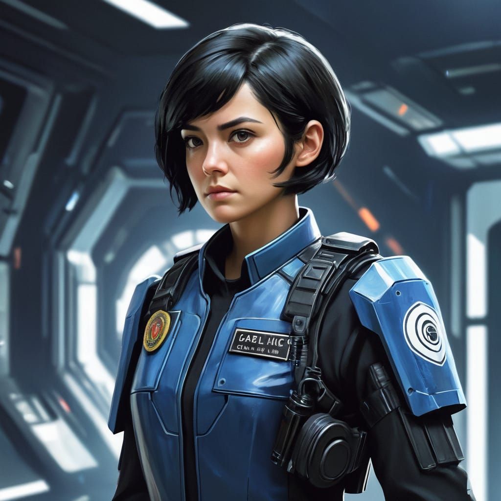 Scifi police officer...