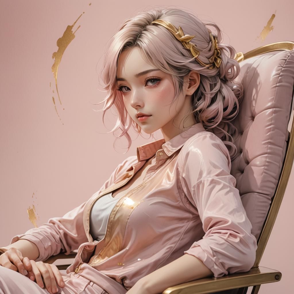 Anime Portrait in 3D with Pastel Colors