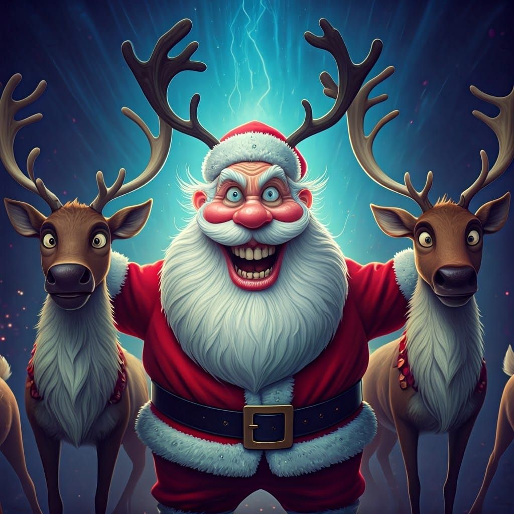 Chaos Reigns as Santa's Reindeer Unleash Mischief