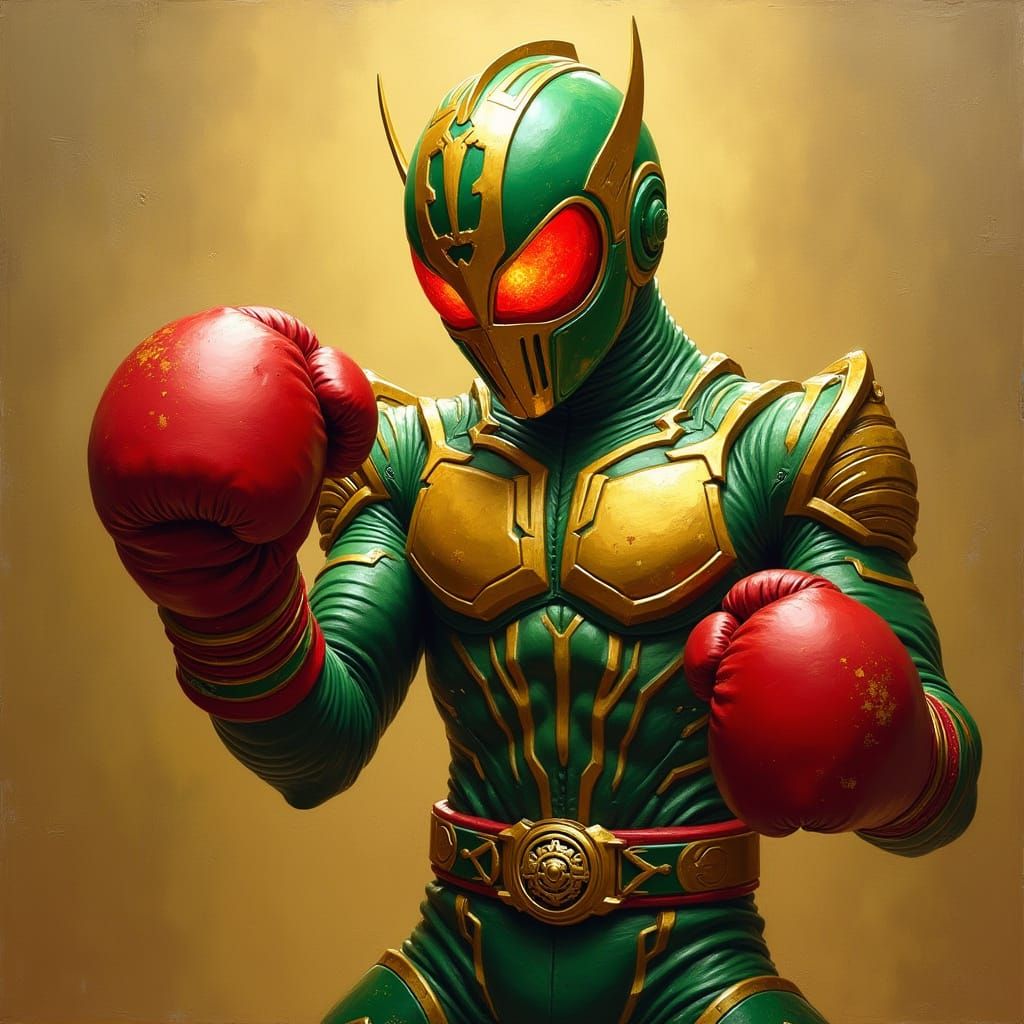 Epic Spartan Hero in Super Sentai Armor