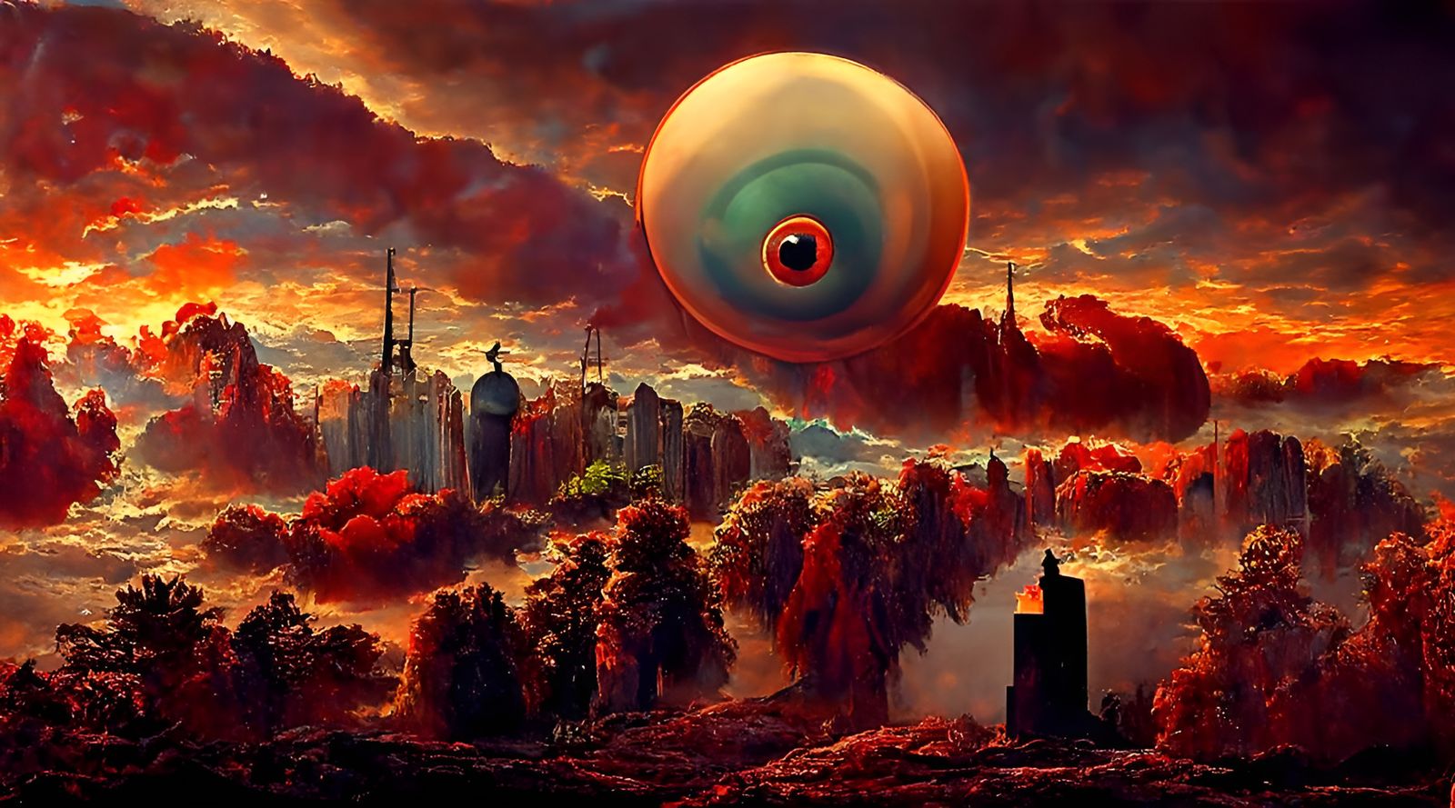 Fiery Eye and Lovecraftian Monsters in New York