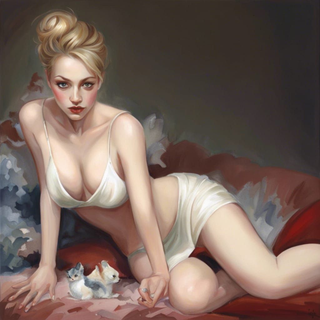 Abstract Urban Expressionist Painting