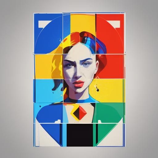 Pop Art Summer Screen Print in Digital Art Style