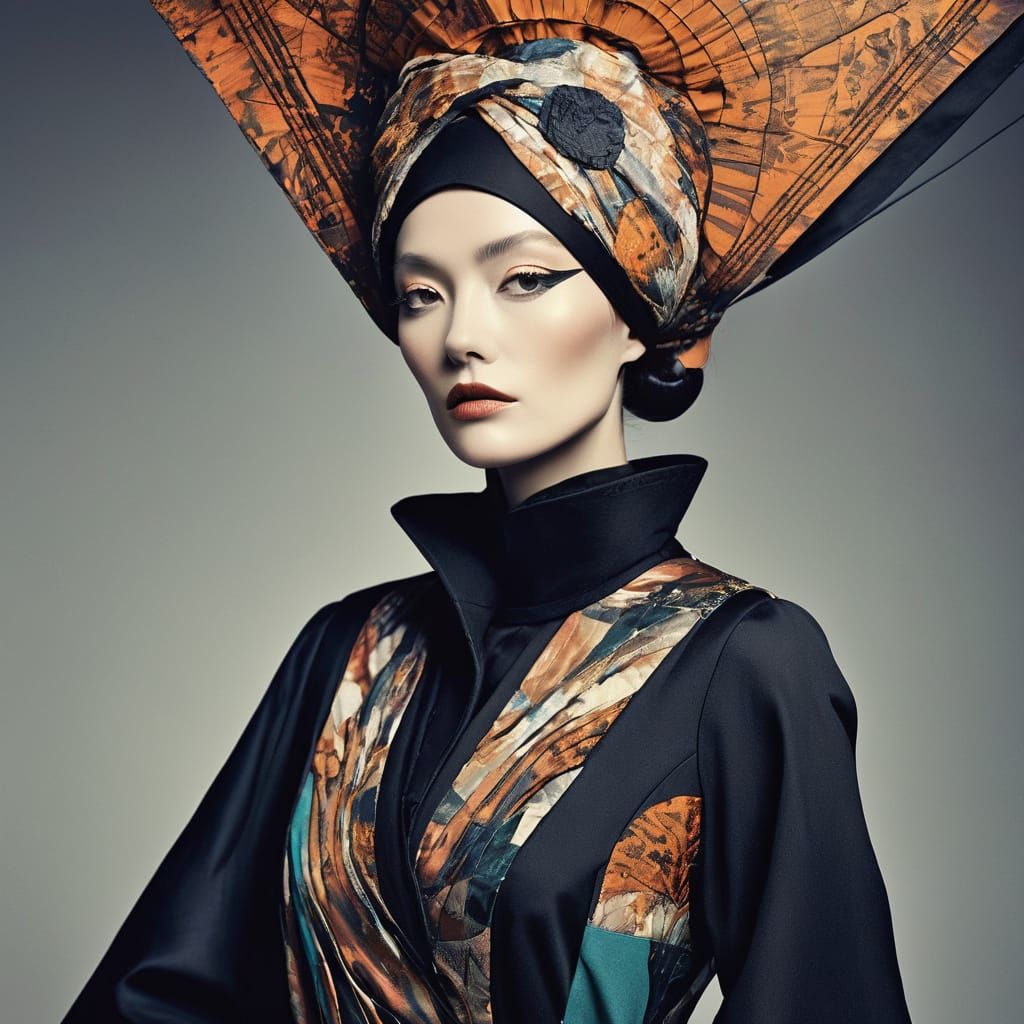 Avant Garde Fashion: Woman in Arts and Crafts Style