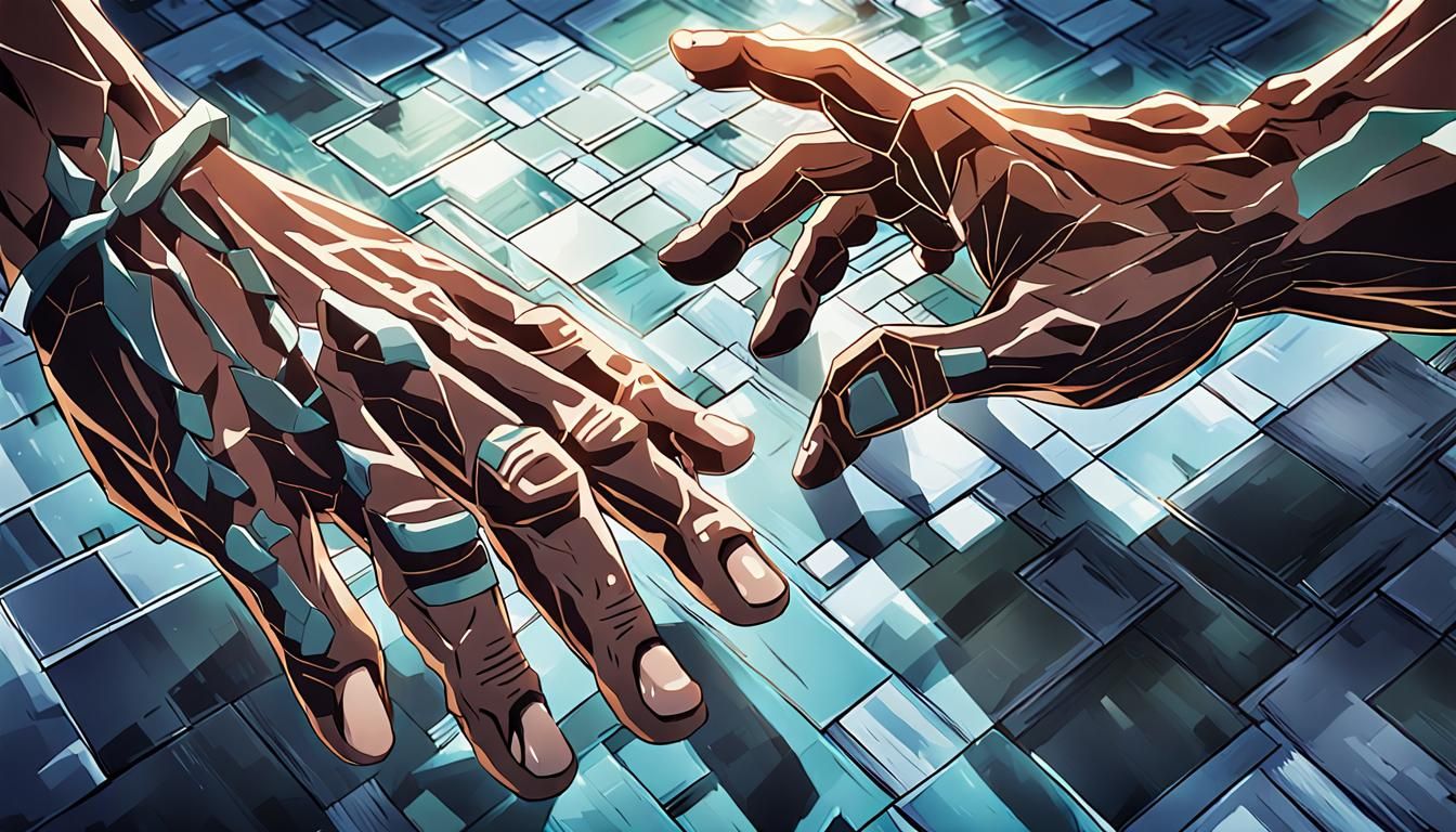 anime hands on keyboard