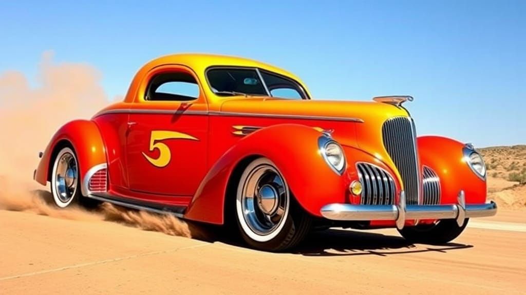 But I've got the fastest set of wheels in town (deuce coupe)