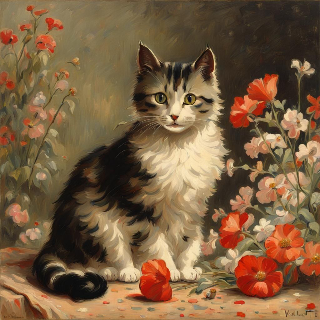 Whimsical Cityscape in Impressionist Style