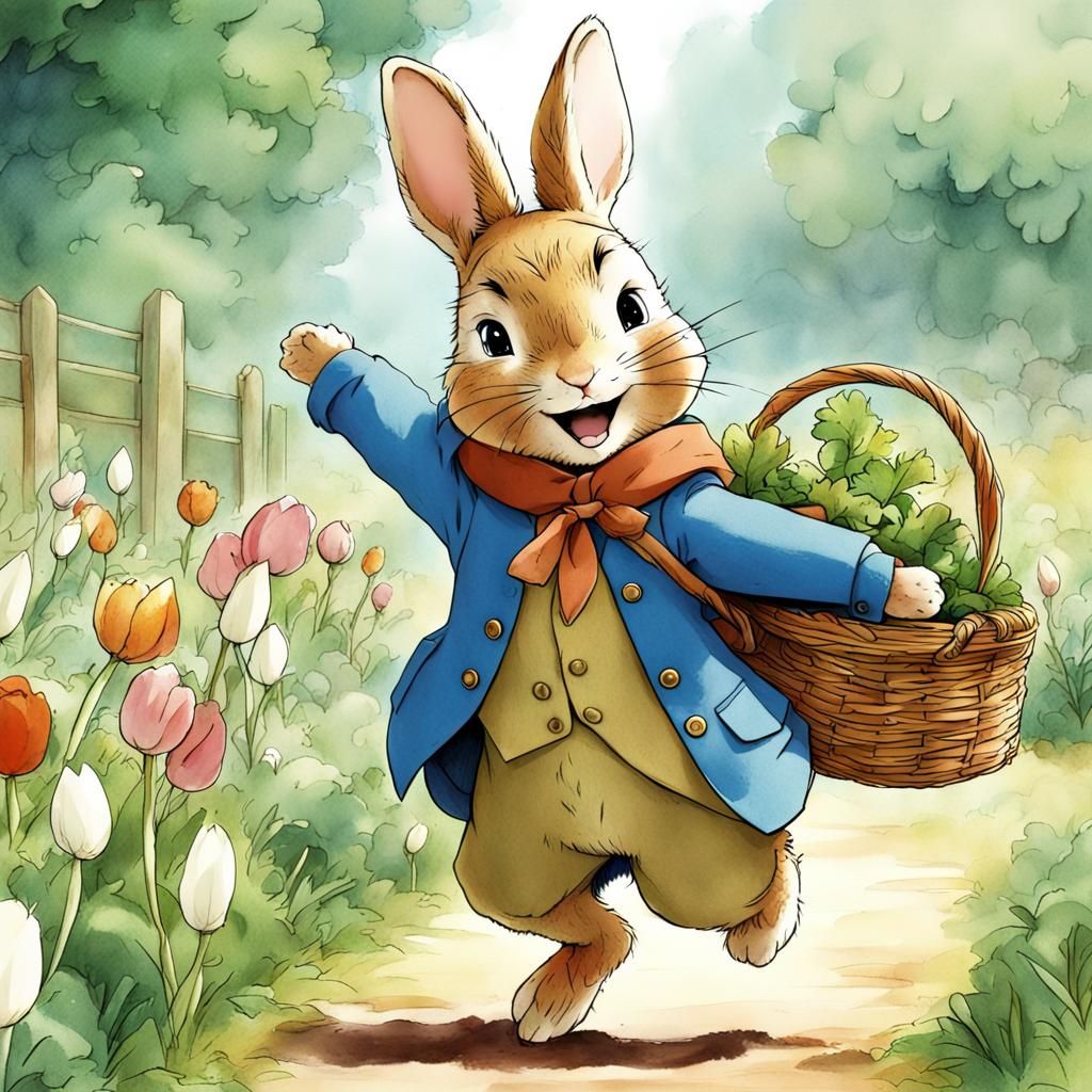 Peter Rabbit in Anime Style by Nippon Animation