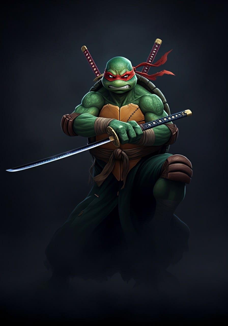 Ninja Turtle Zoro Fusion with Iron Spider Shell