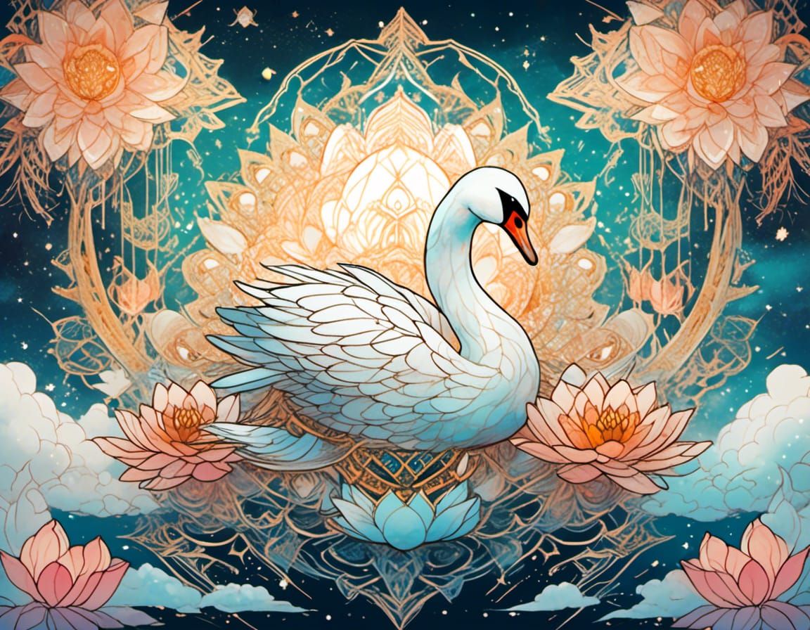 Lotus Flower Swan