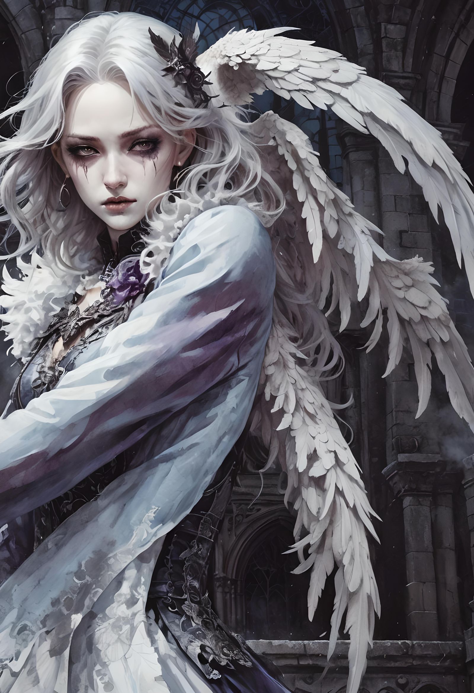 illustration in the style of Ayami Kojima