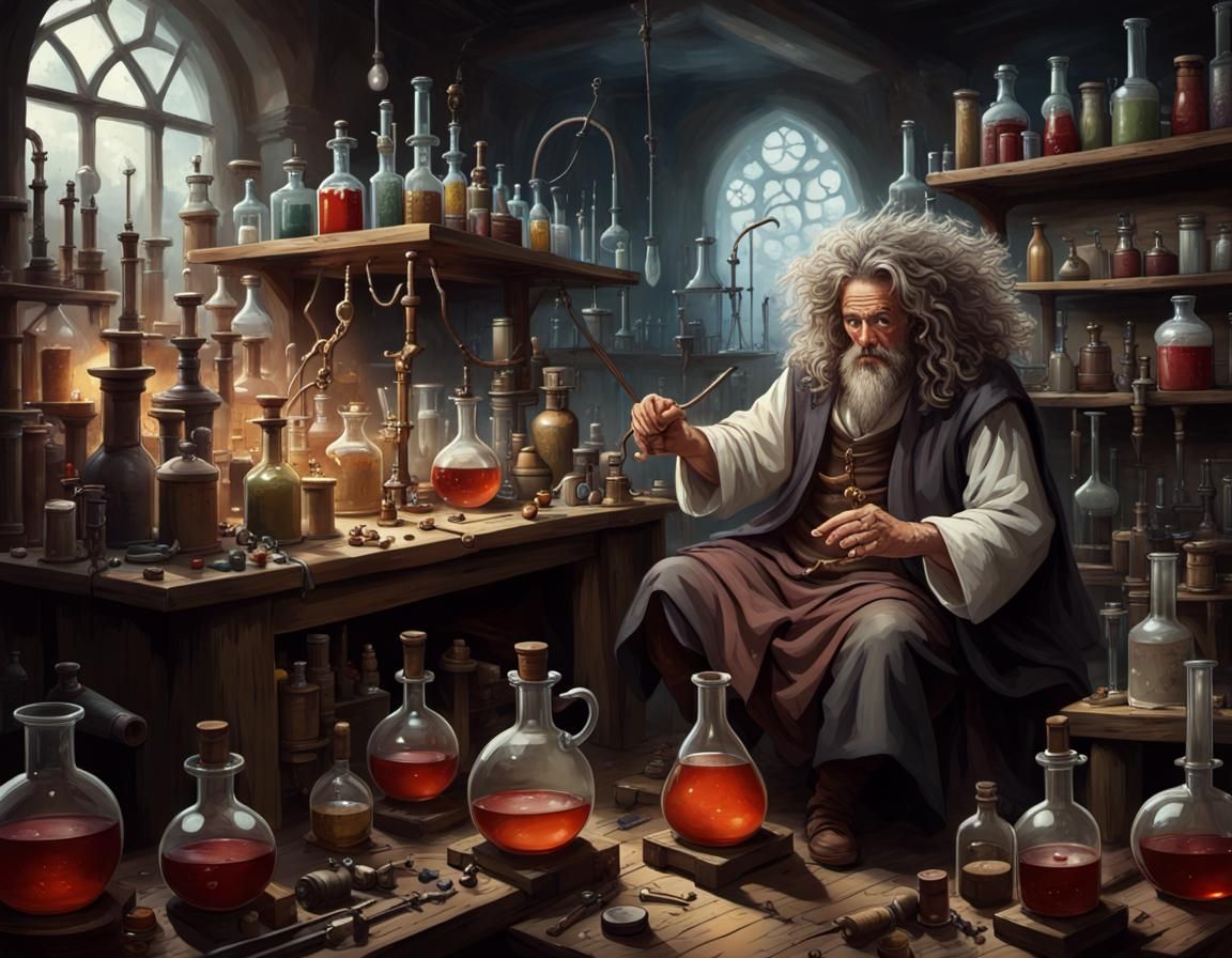 Ancient alchemist
