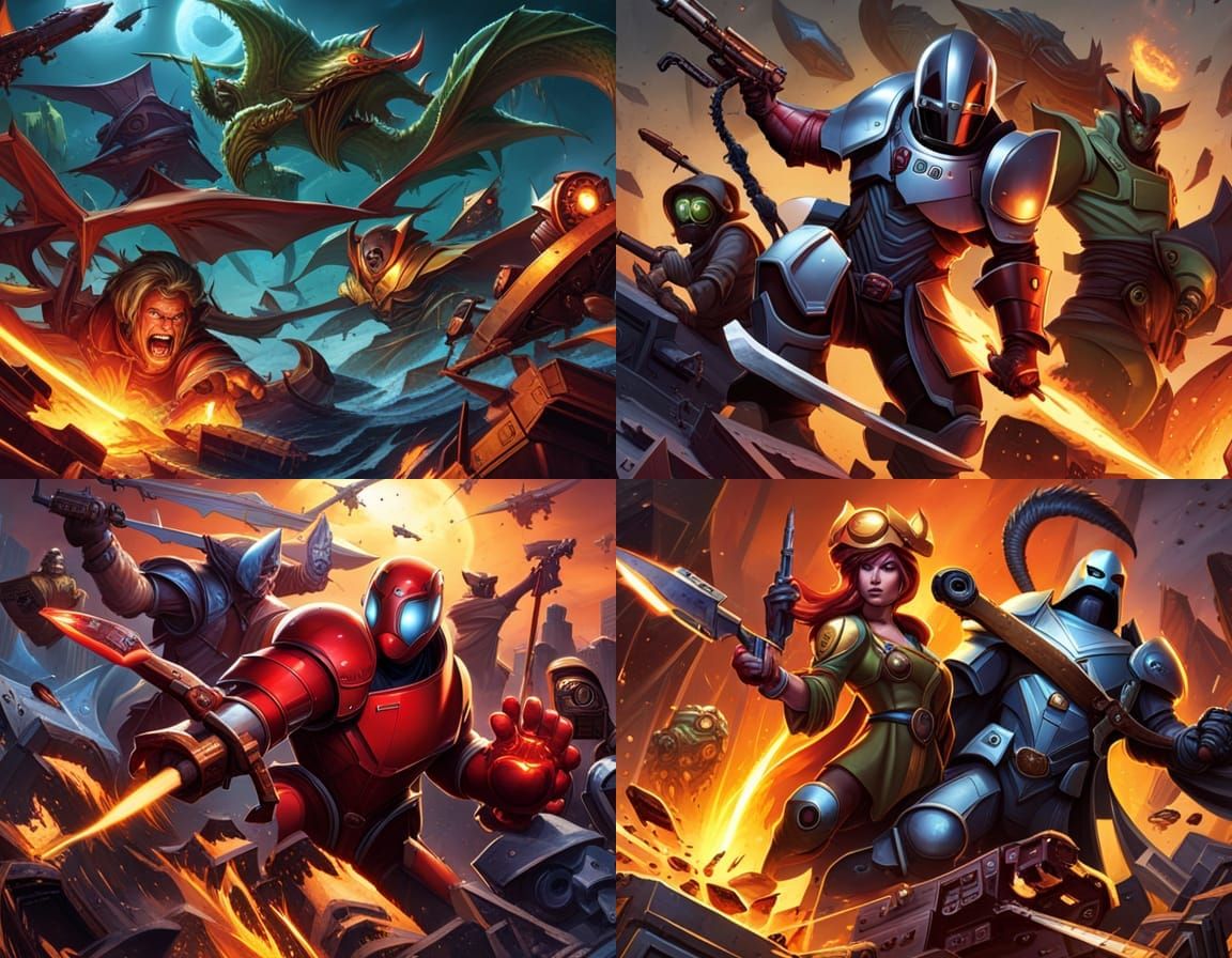 Epic Fantasy Warrior Illustration