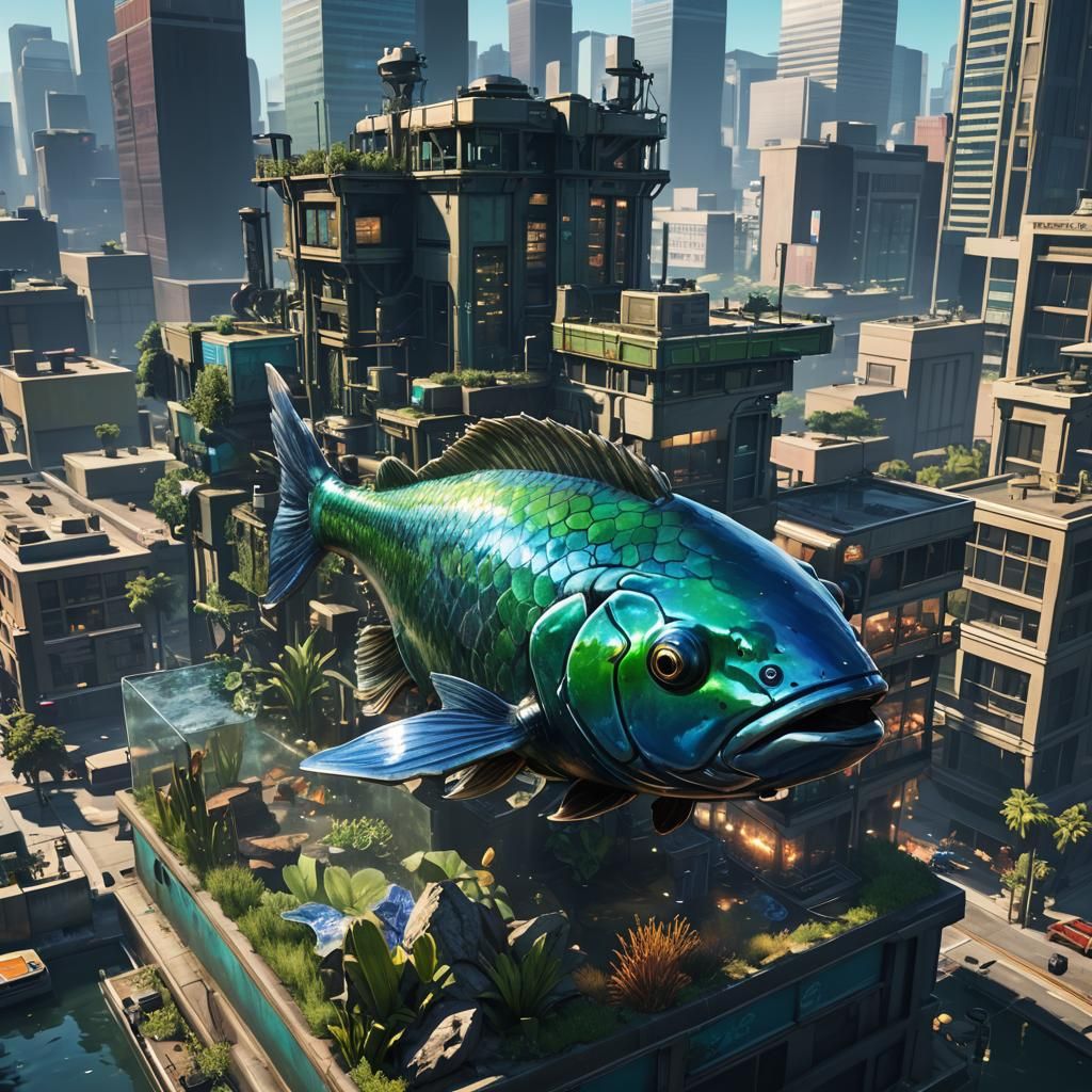 Gas-Powered Fish Tank Overruns Los Santos: Hyperrealistic Sp...