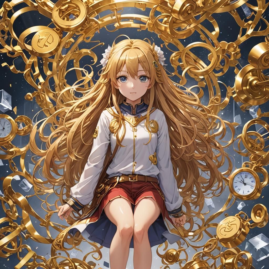 Anime Style: Mind's True Worth in Gold