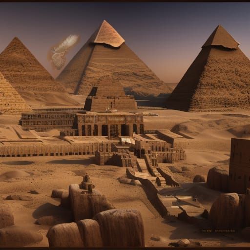 Detailed Matte Painting of Ancient Egypt in 8K