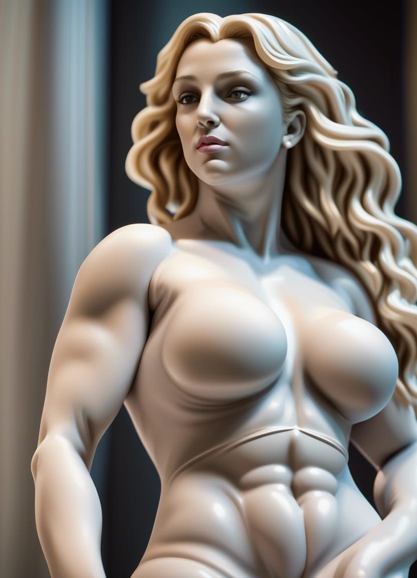 Marble sculpture of Britney Spears
