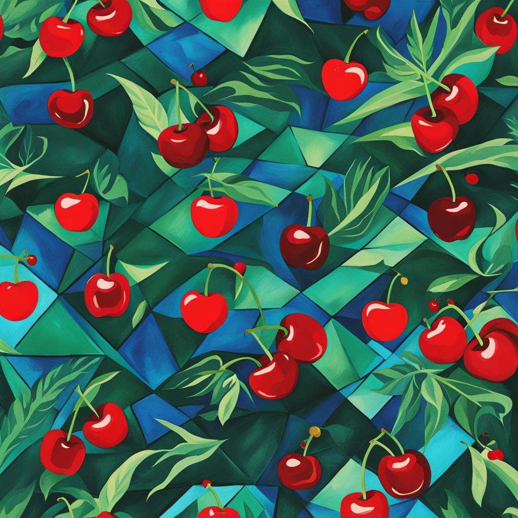 Love Witch in Cubist Tropical Style