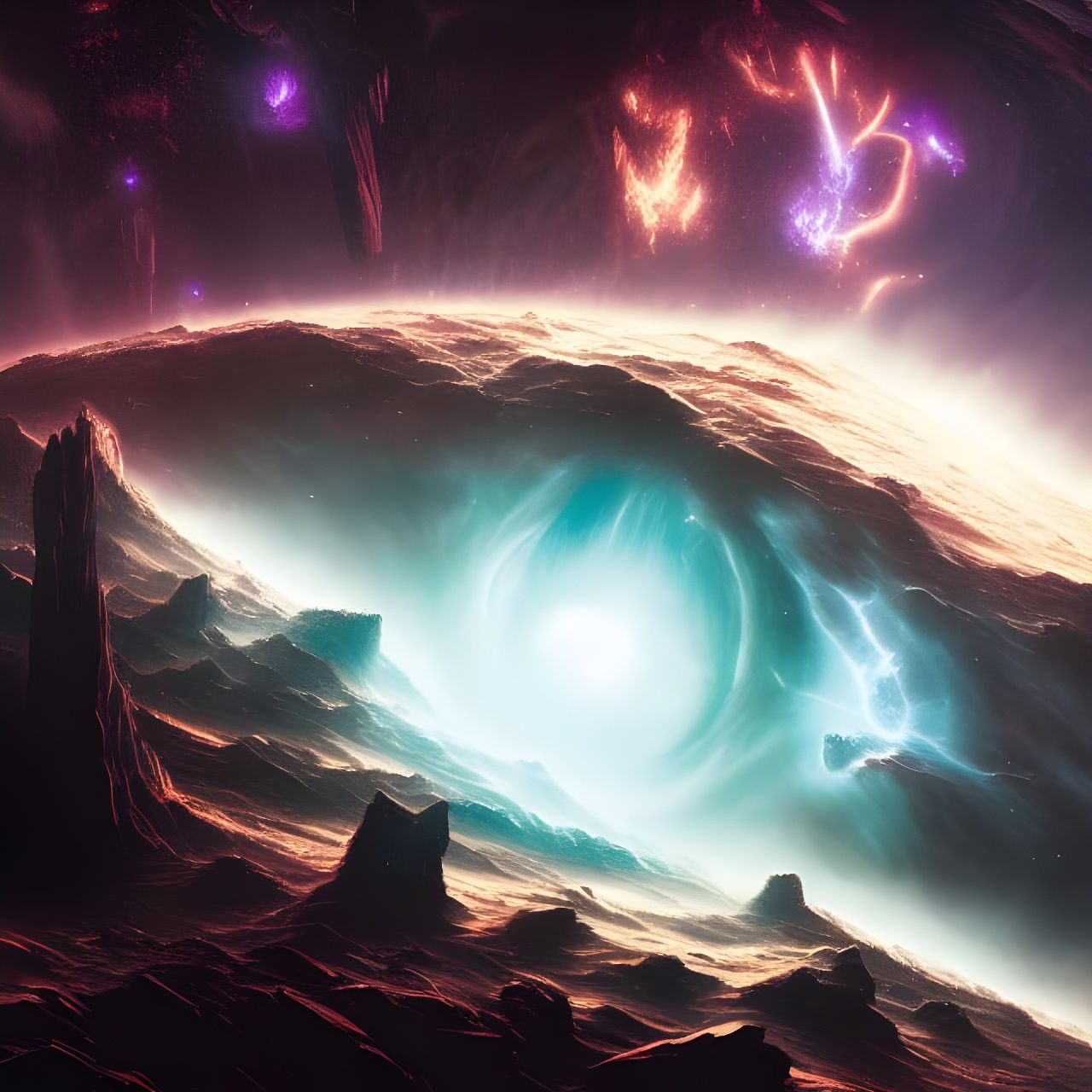 Spectacular Galaxy Collapse in a Cinematic Style