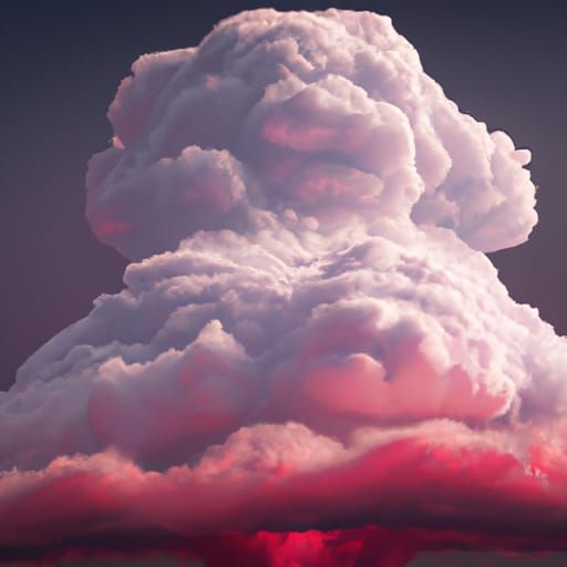 Detailed Cumulonimbus Cloud Fantasy Concept Art
