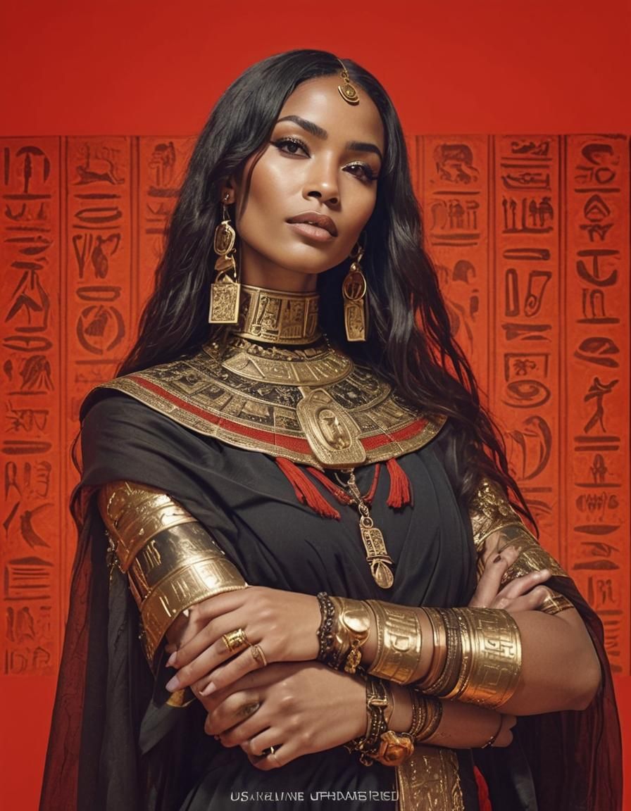 Young Woman in Egyptian Film Still