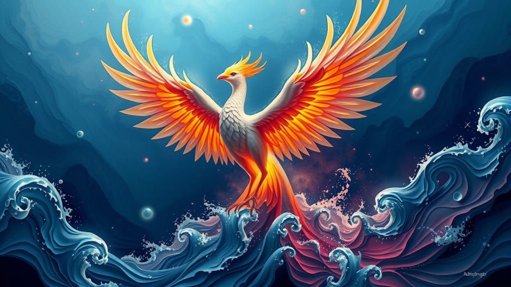 Aquatic Phoenix Rises from the Deep Sea